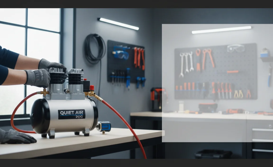 Setting Up Your Ultra-Quiet 20-Gallon Air Compressor: A Simple Walkthrough