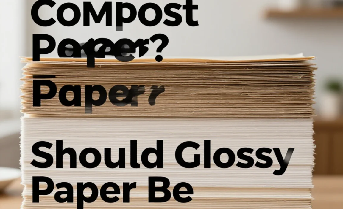 Should Glossy Paper Be Composted?