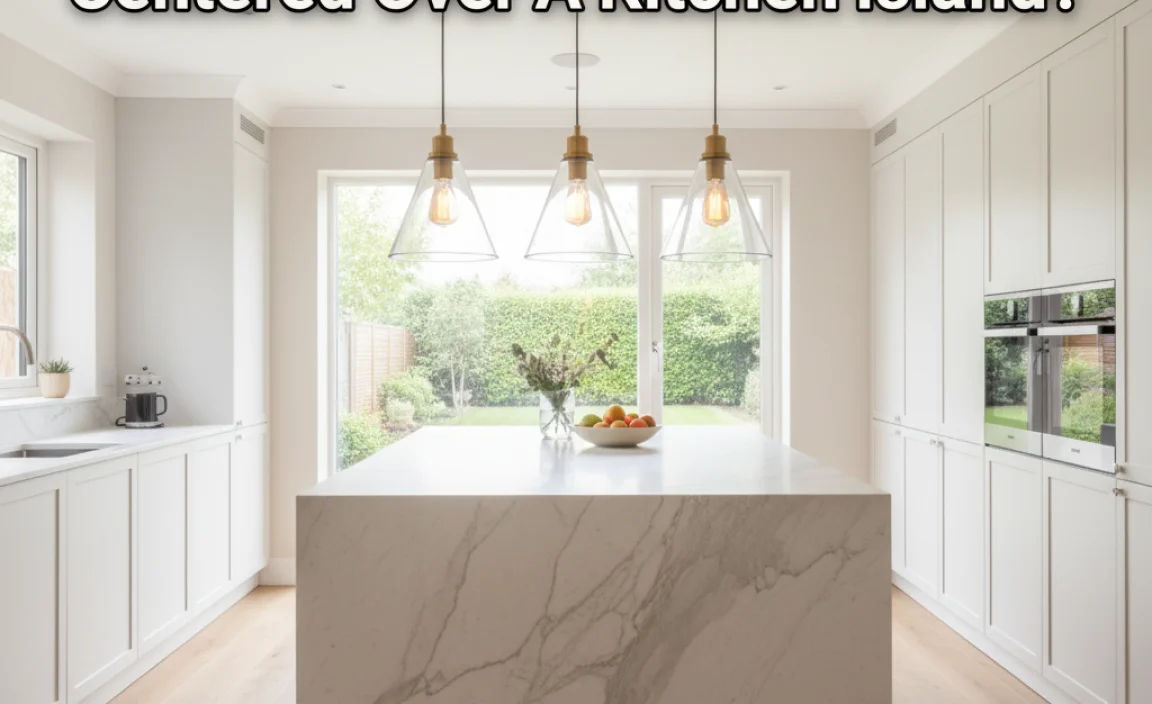 Should Pendant Lights Be Centered Over A Kitchen Island?