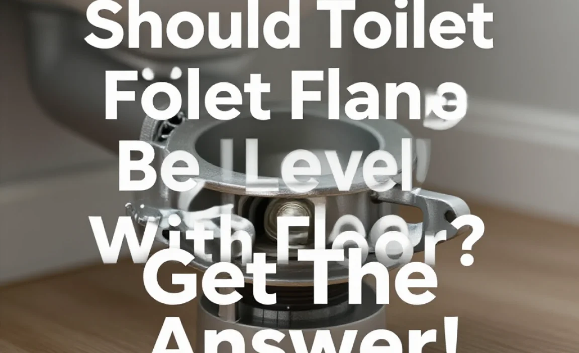 Should Toilet Flange Be Level With Floor? Get The Answer!