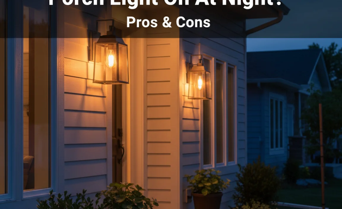 Should You Keep Your Porch Light On At Night? Pros & Cons