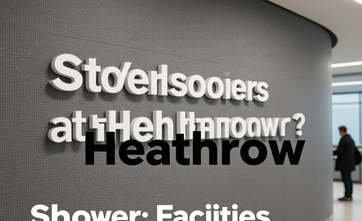 Shower Facilities at Heathrow