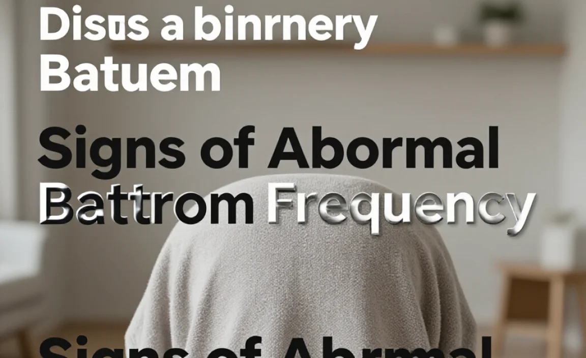 Signs of Abnormal Bathroom Frequency