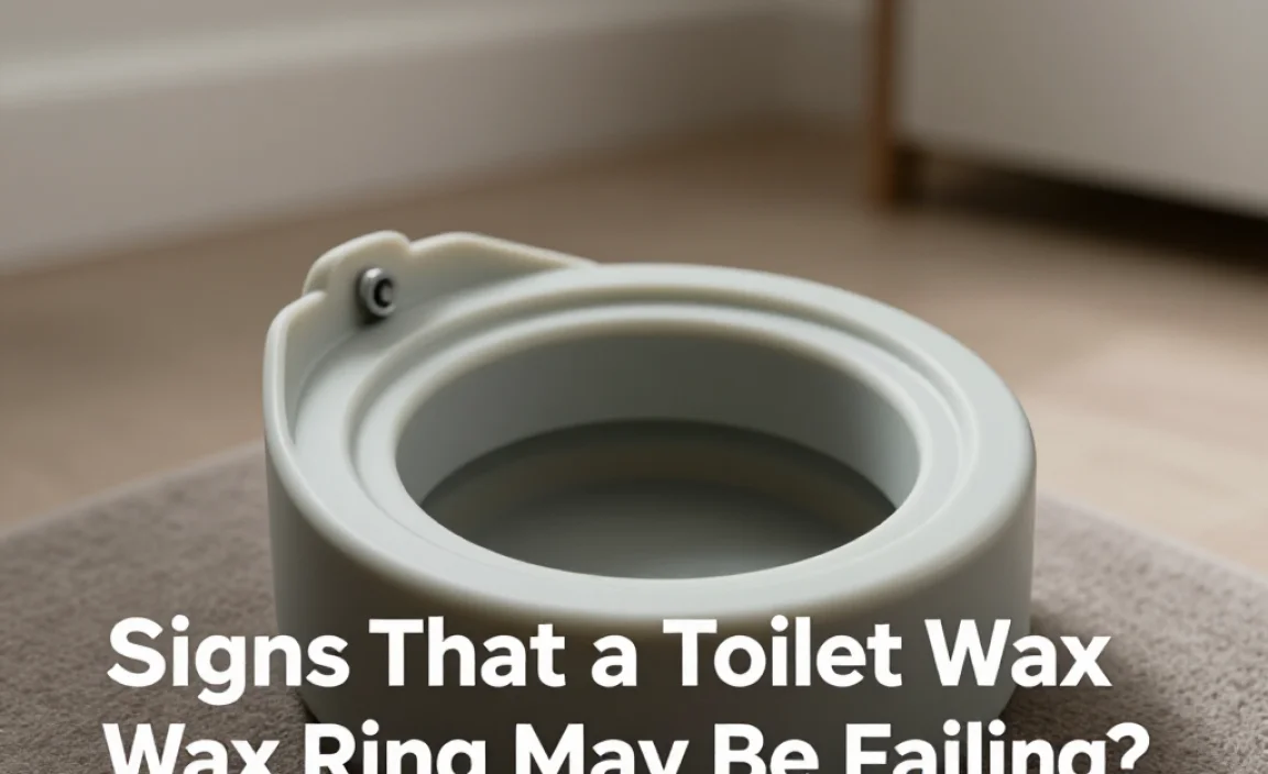 Signs That a Toilet Wax Ring May Be Failing