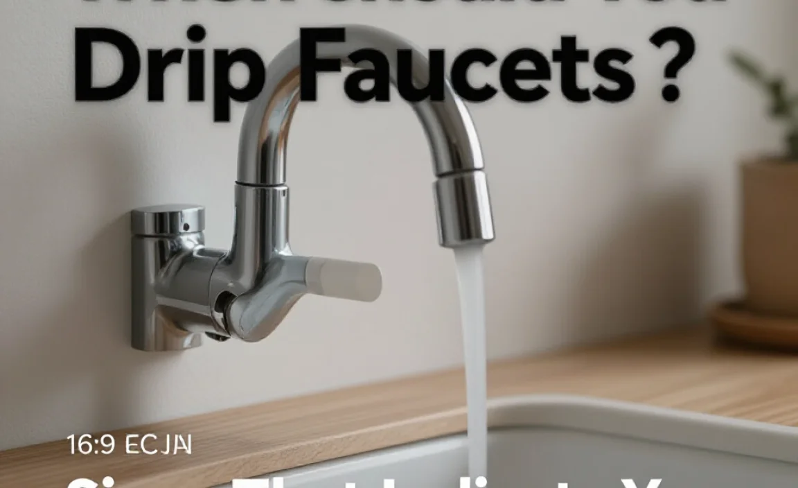 Signs That Indicate You Should Drip Faucets