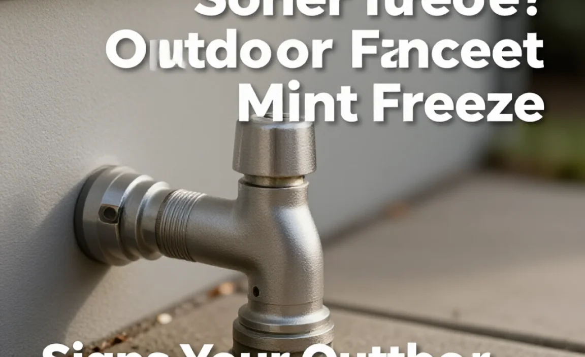 Signs Your Outdoor Faucet Might Freeze