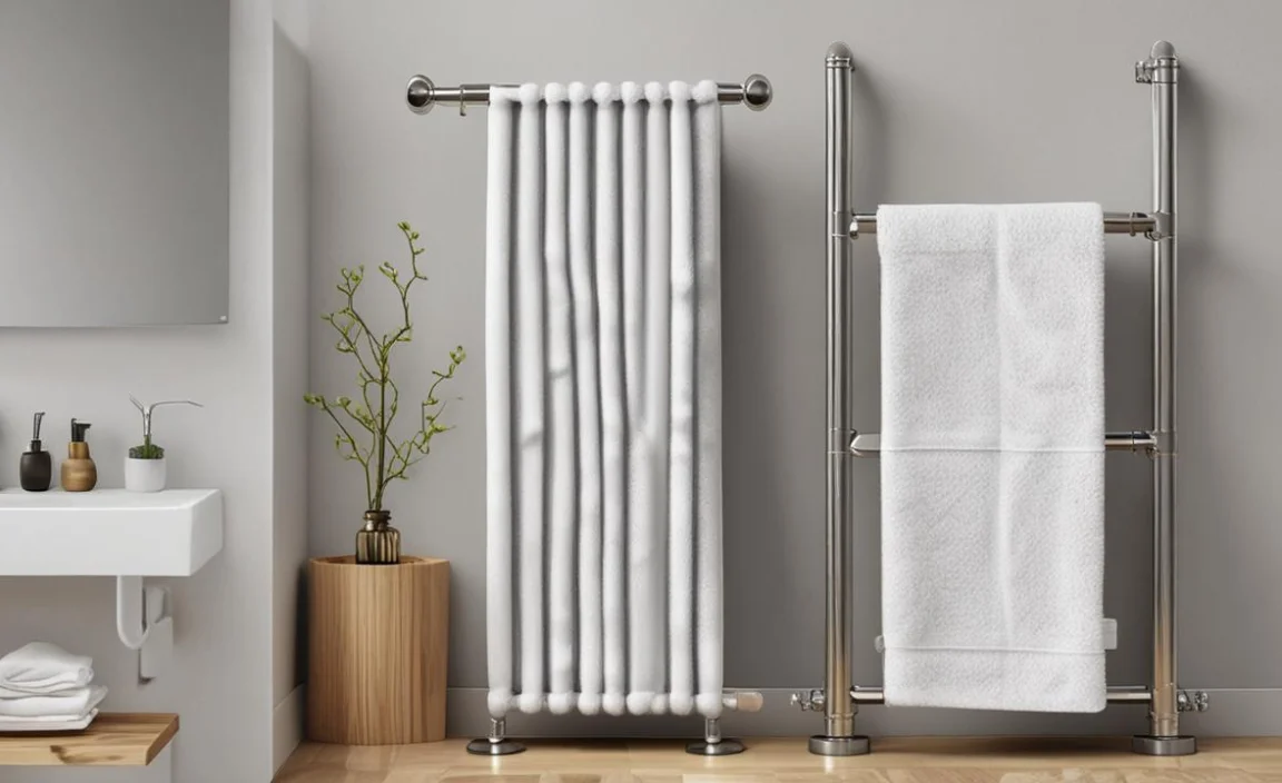 Smart Towel Holder for Rolled Towels: Easy Style