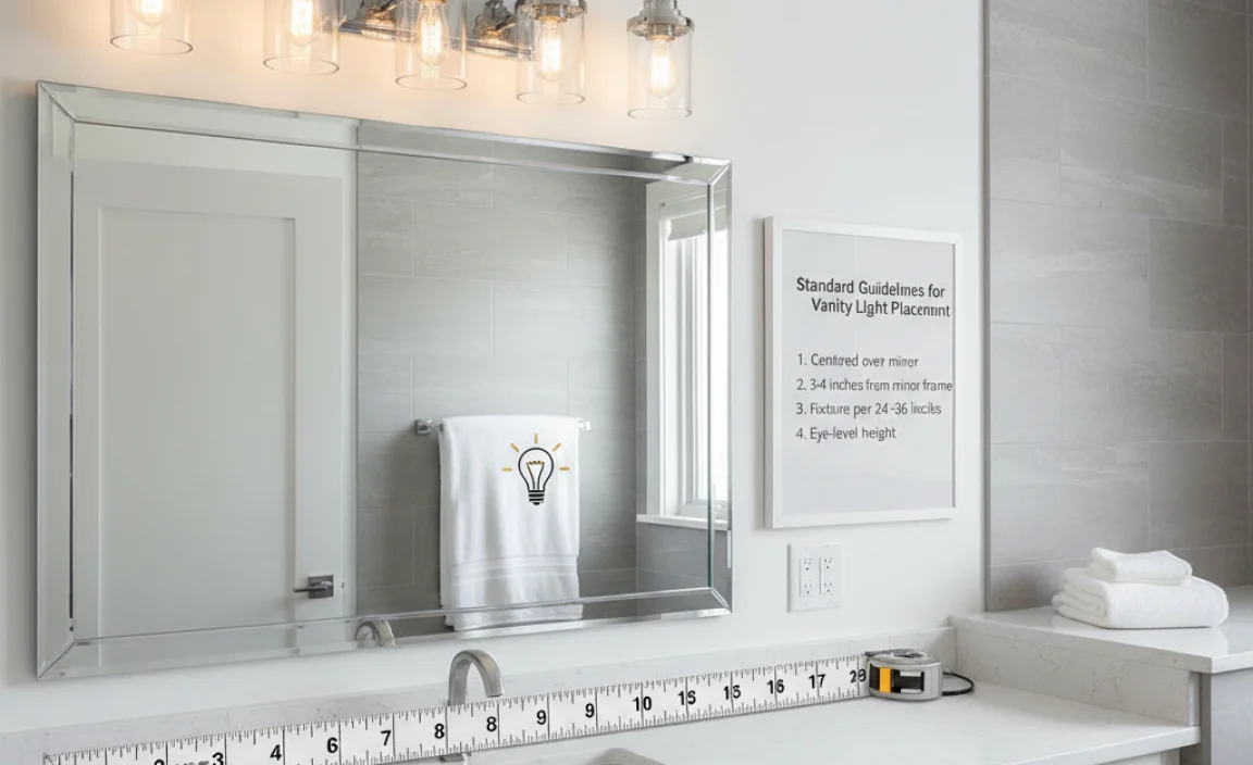 Standard Guidelines for Vanity Light Placement