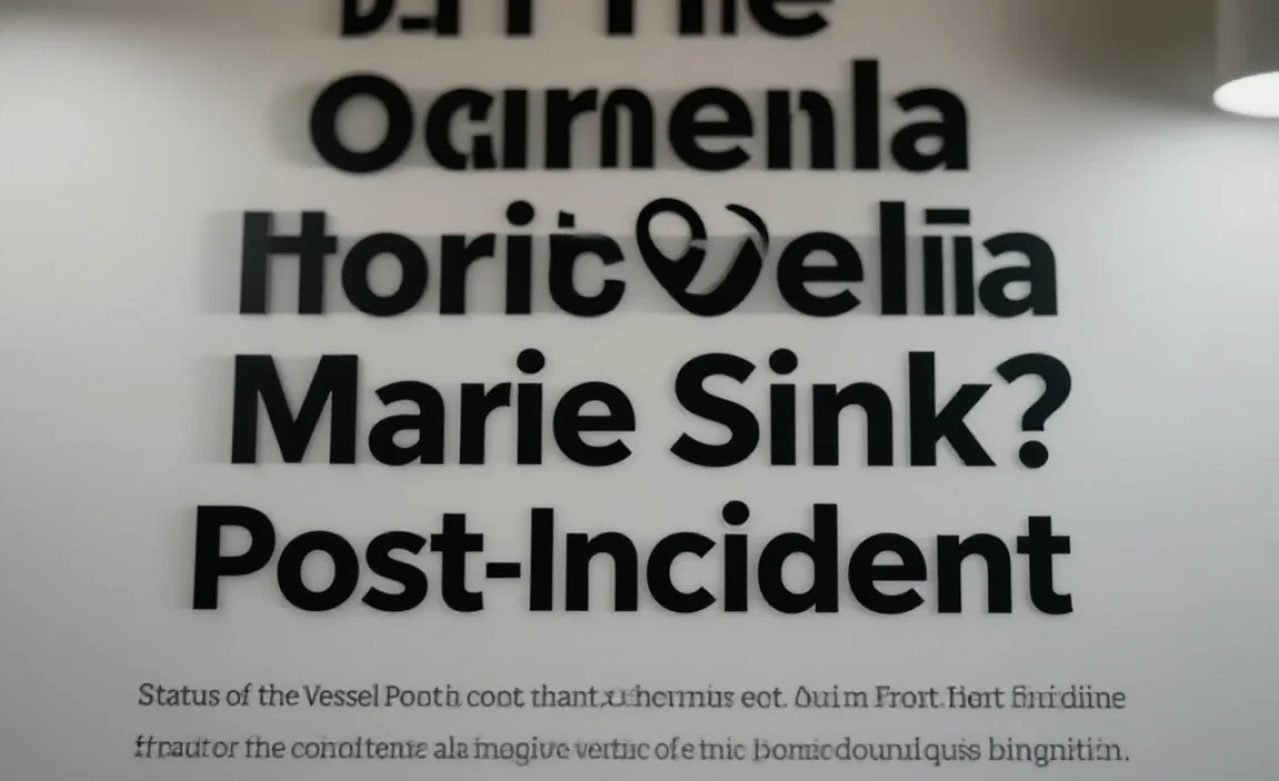 Status of the Vessel Post-Incident