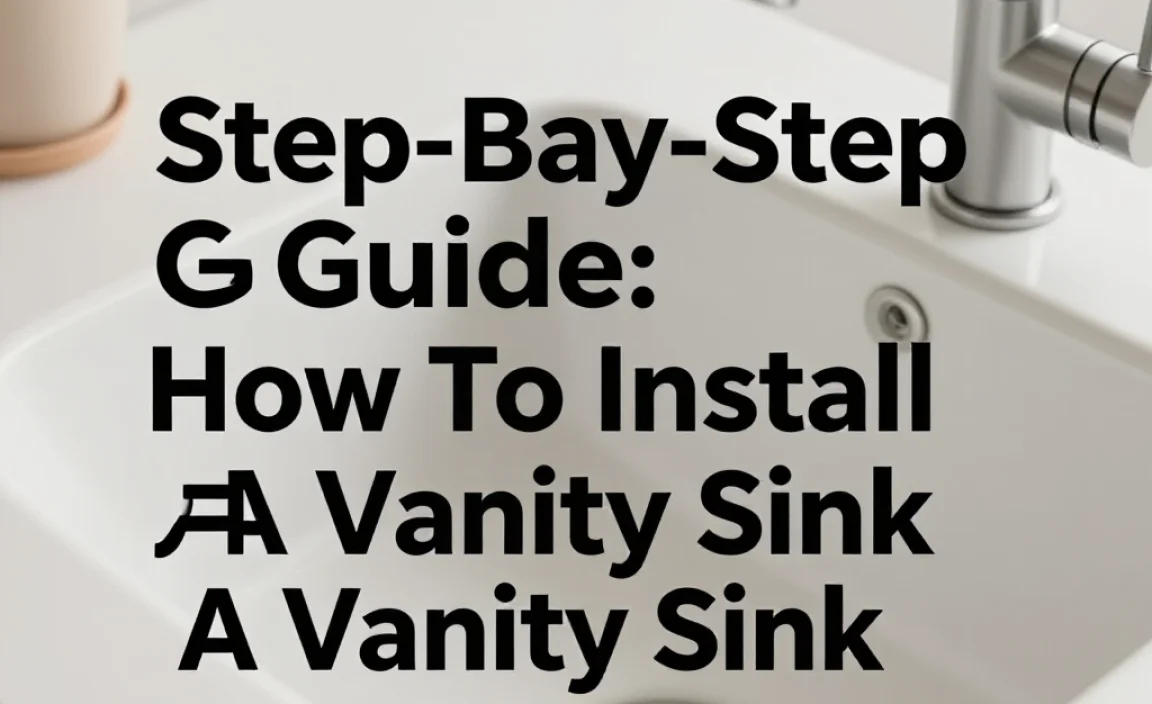 Step-By-Step Guide: How To Install A Vanity Sink