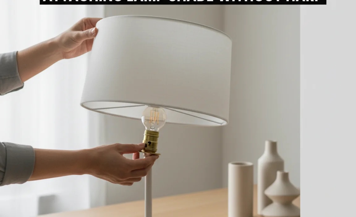 Step-by-Step Guide to Attaching Lamp Shade Without Harp