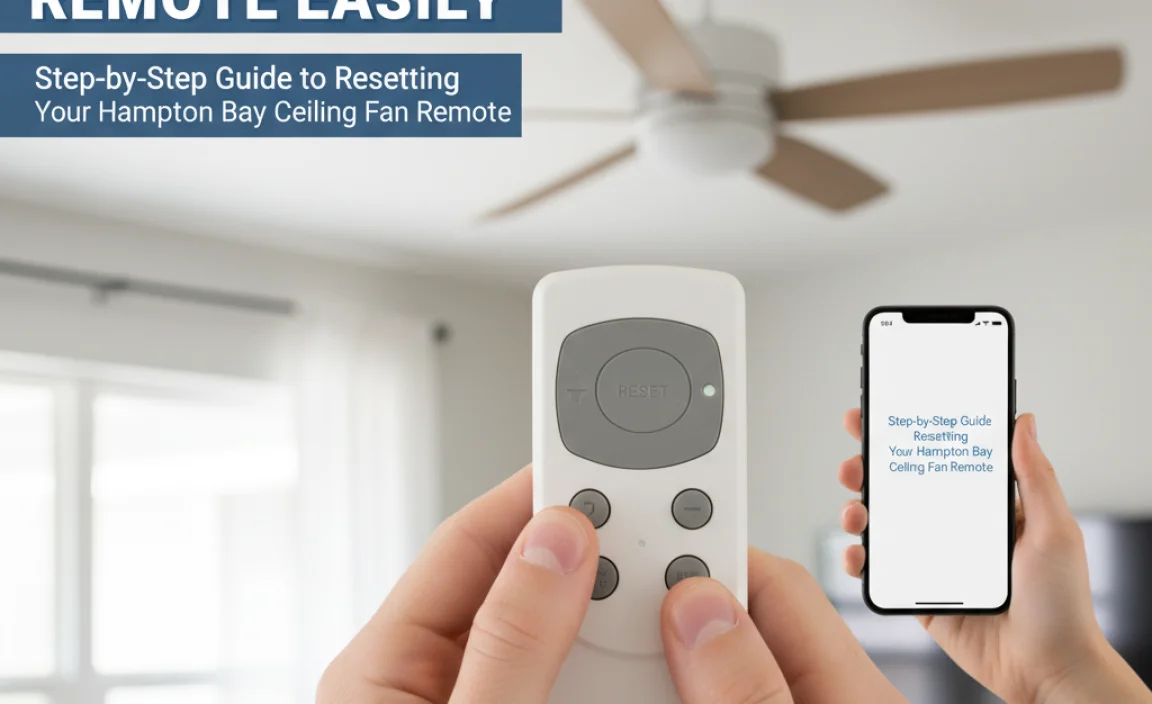 Step-by-Step Guide to Resetting Your Hampton Bay Ceiling Fan Remote