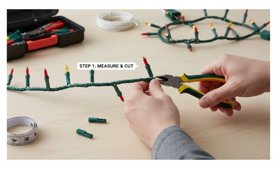 Step-by-Step Guide to Shortening Christmas Light Strings