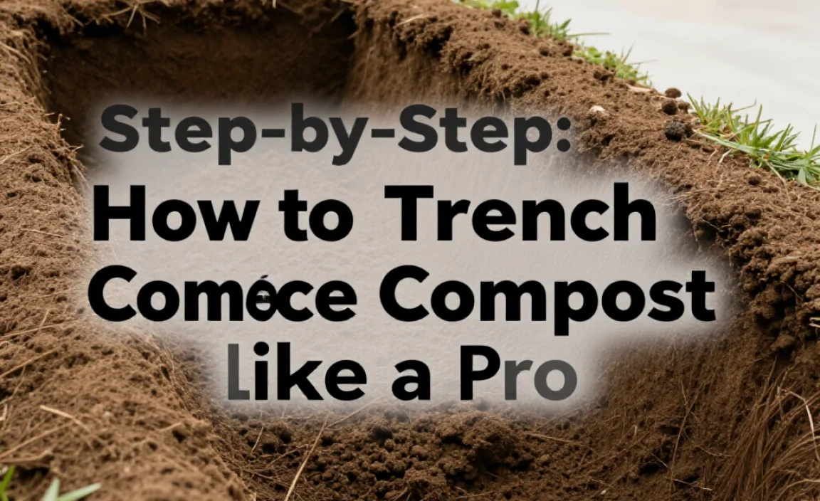 Step-by-Step: How to Trench Compost Like a Pro
