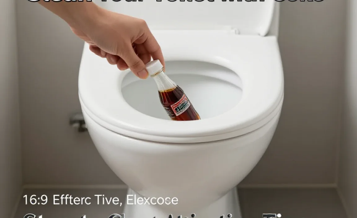 Step-by-Step Instructions to Clean Your Toilet with Coke