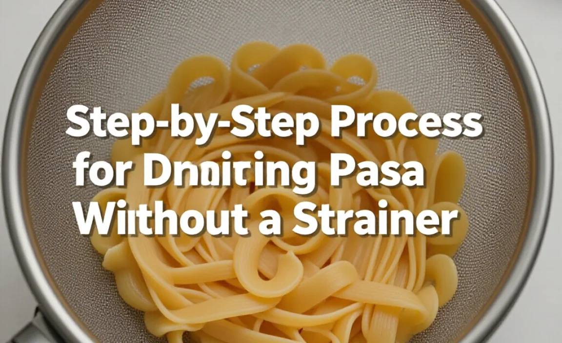 Step-by-Step Process for Draining Pasta Without a Strainer