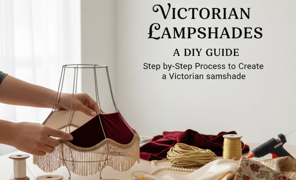 Step-by-Step Process to Create a Victorian Lampshade