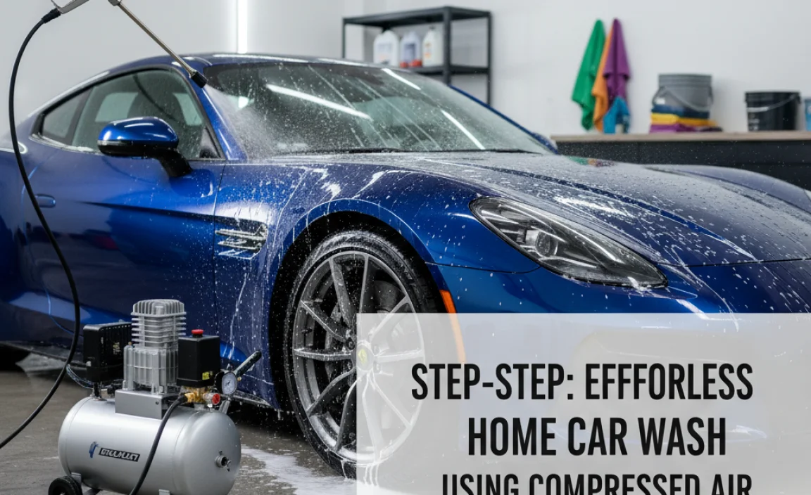 Step-by-Step: Your Effortless Home Car Wash Using Compressed Air