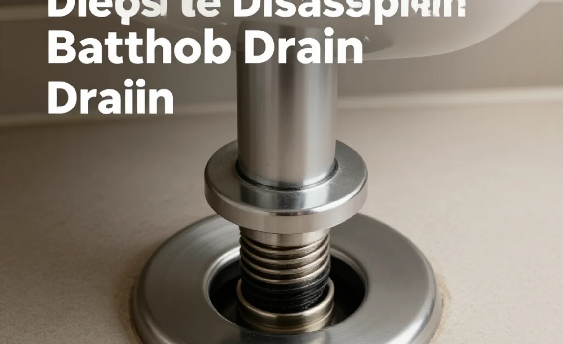 Steps to Disassemble the Bathtub Drain