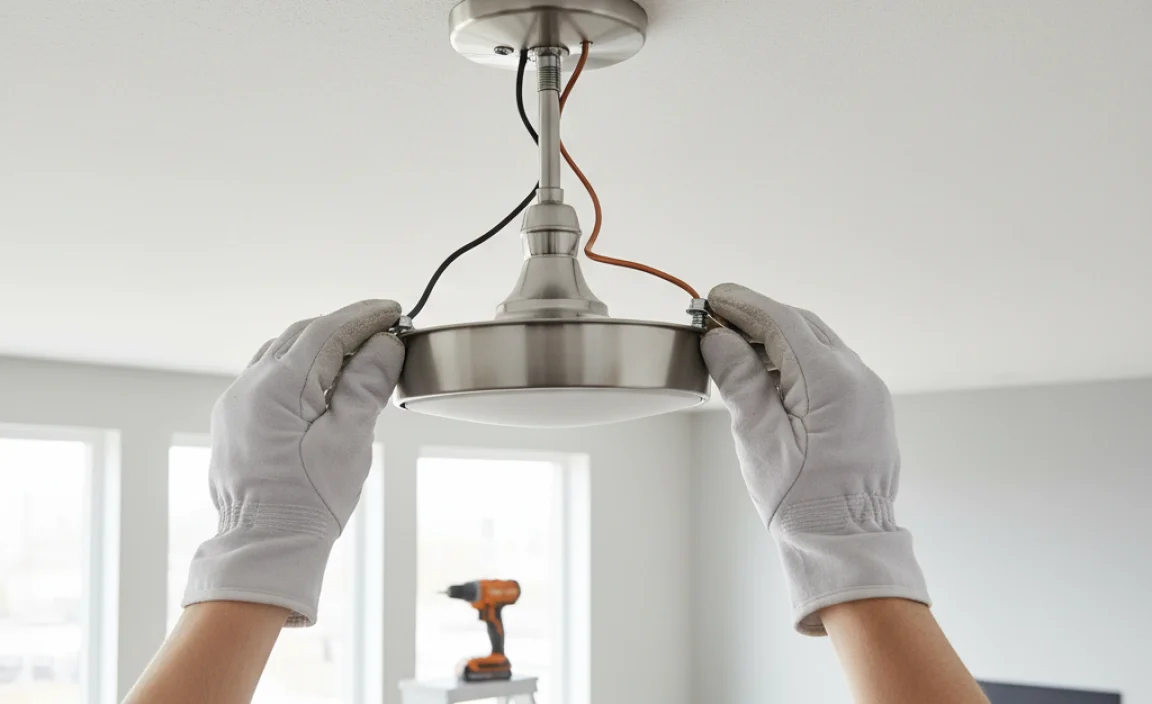Steps to Remove the Old Flush Mount Ceiling Light