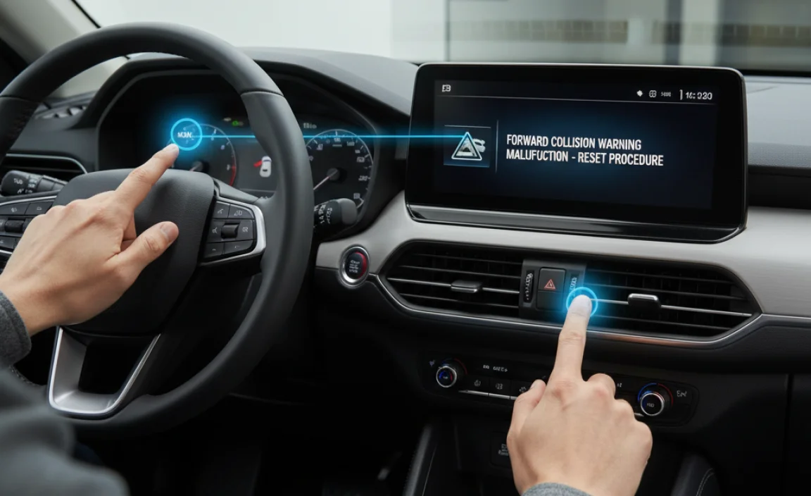 Steps to Reset the Forward Collision Warning Light