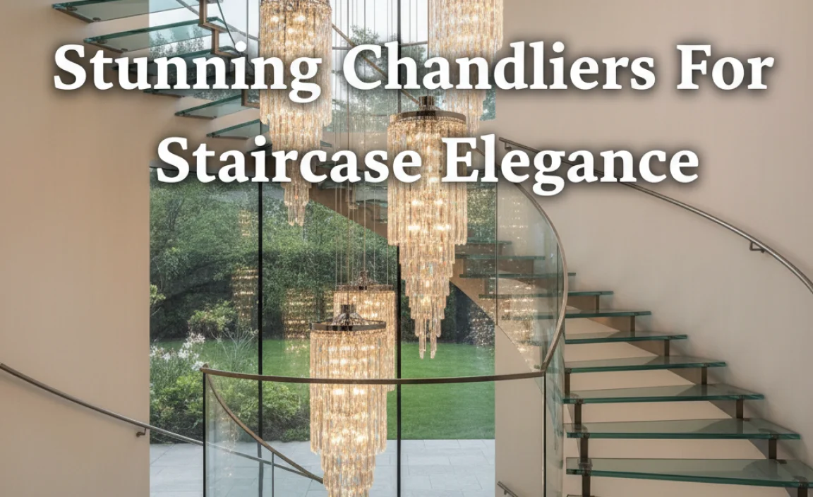 Stunning Chandeliers For Staircase Elegance