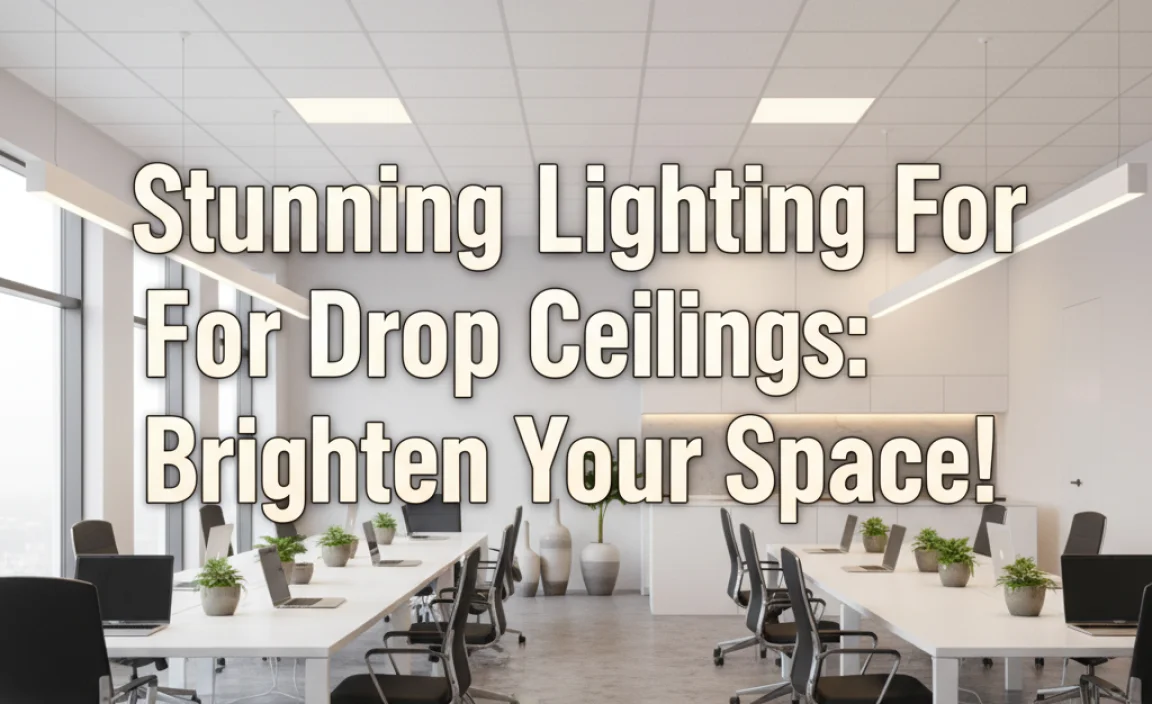 Stunning Lighting For Drop Ceilings: Brighten Your Space!