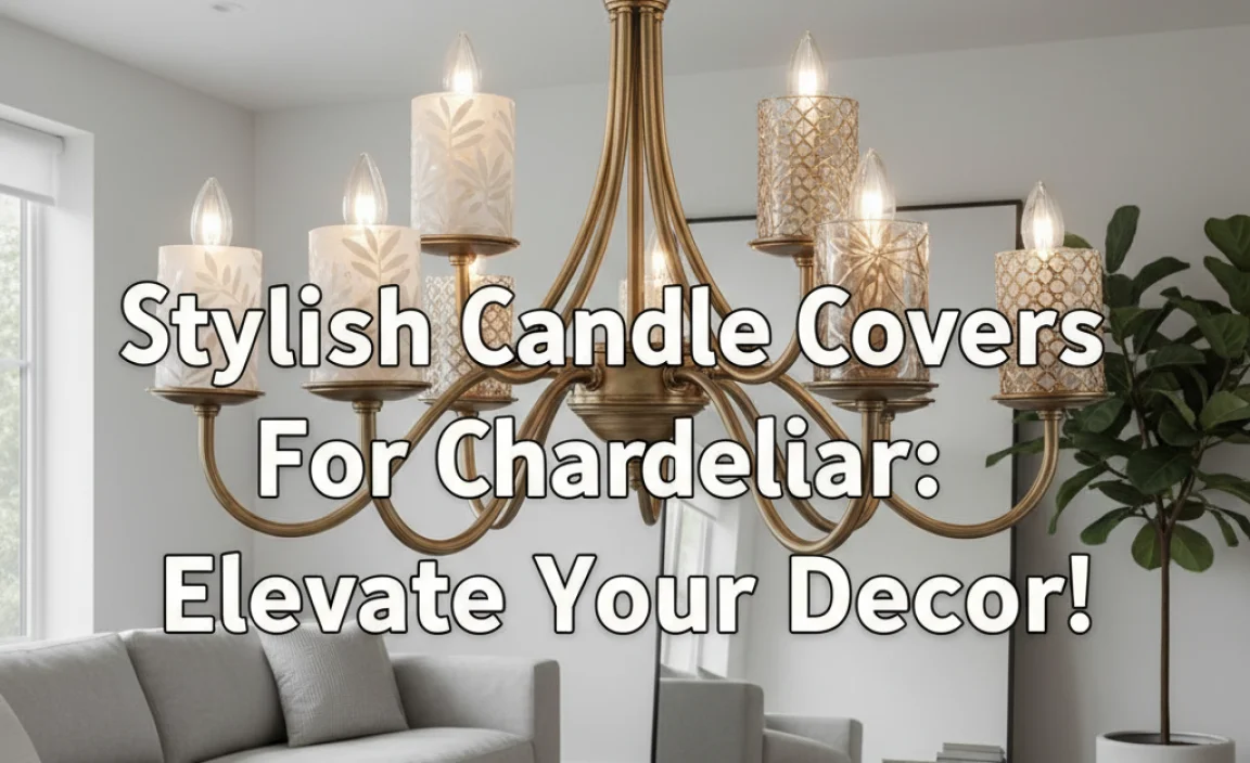 Stylish Candle Covers For Chandelier: Elevate Your Decor!
