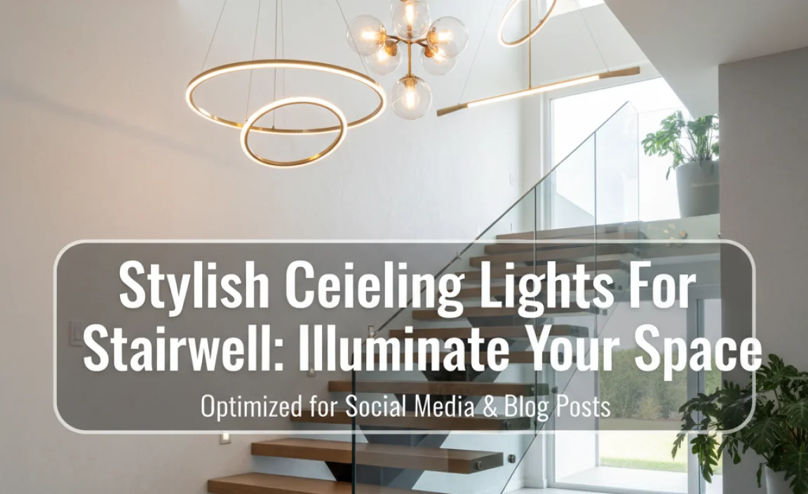 Stylish Ceiling Lights For Stairwell: Illuminate Your Space