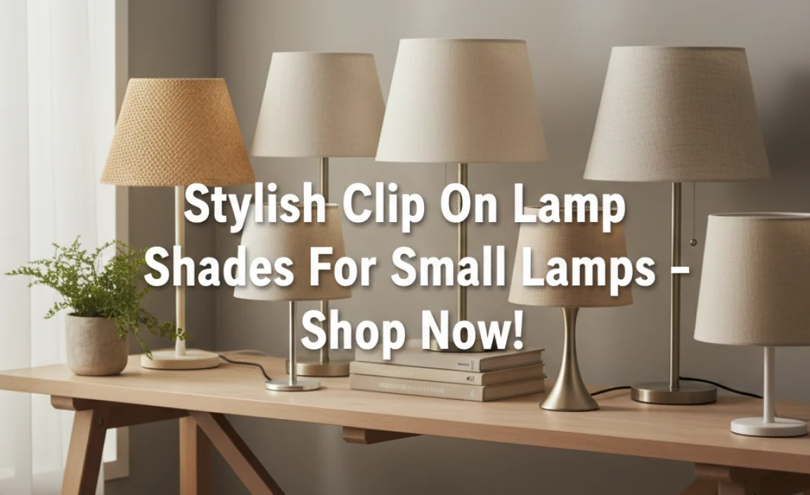 Stylish Clip On Lamp Shades For Small Lamps – Shop Now!