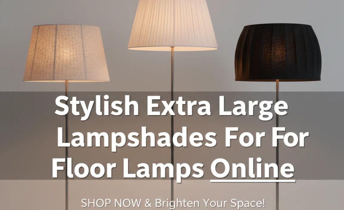 Stylish Extra Large Lampshades For Floor Lamps Online