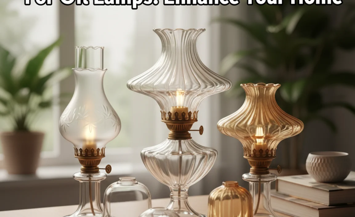 Stylish Glass Lamp Shades For Oil Lamps: Enhance Your Home
