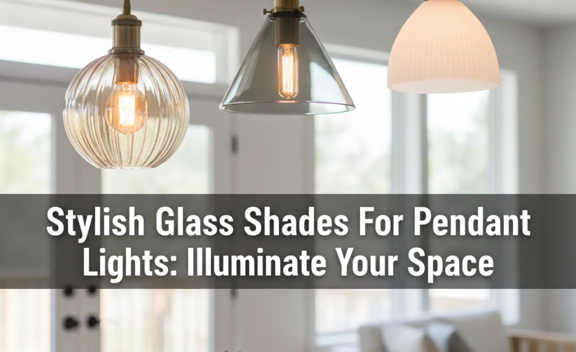 Stylish Glass Shades For Pendant Lights: Illuminate Your Space