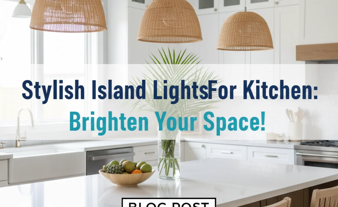 Stylish Island Lights For Kitchen: Brighten Your Space!