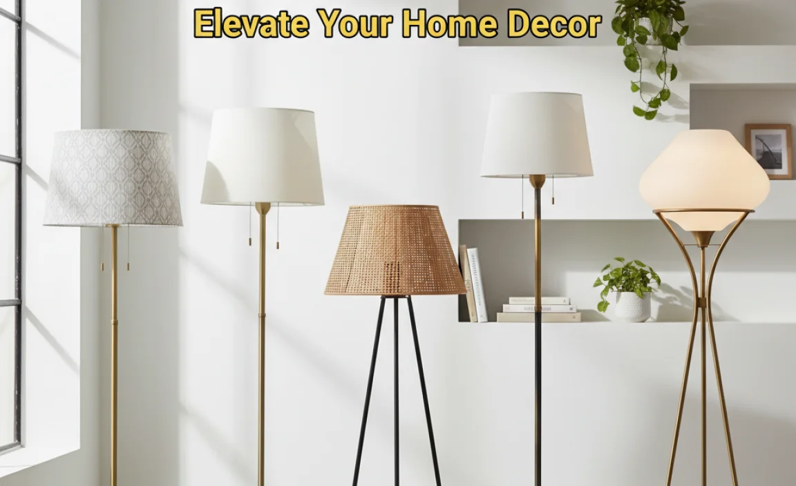 Stylish Lamp Shades For Torchiere Floor Lamps