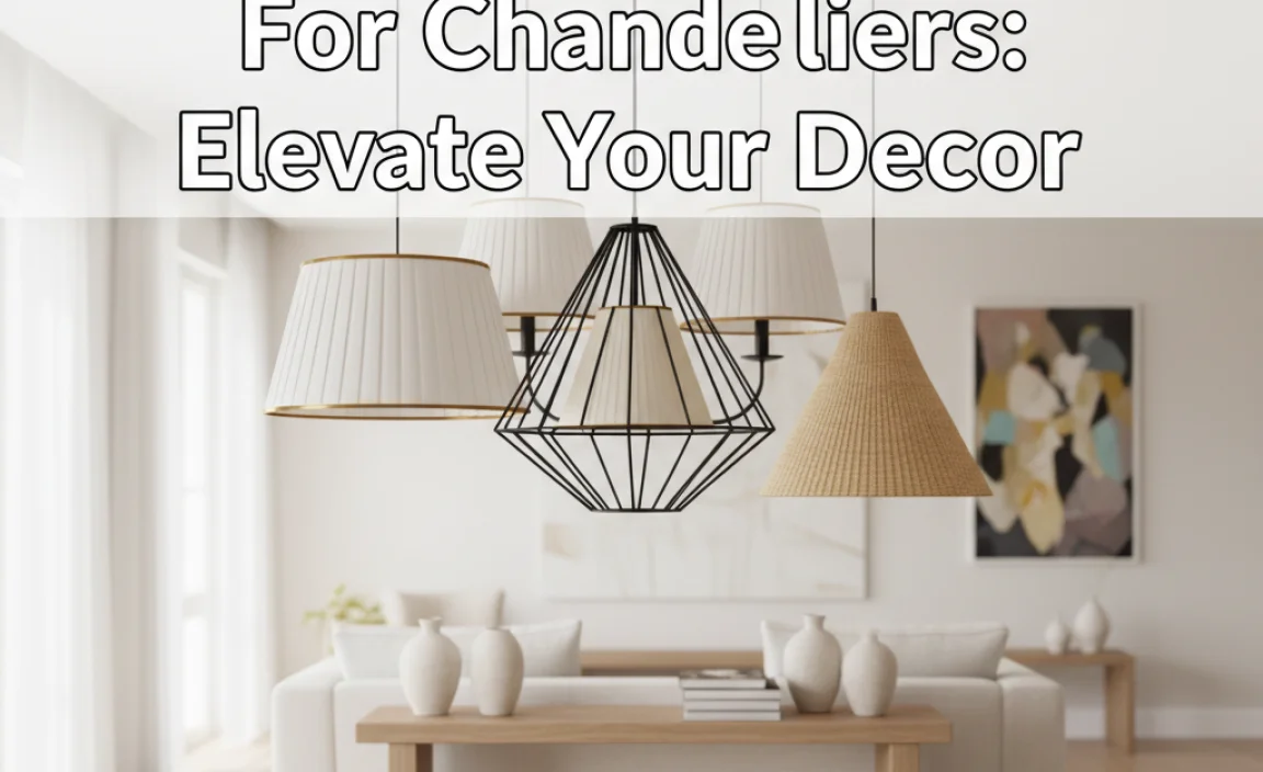 Stylish Lampshades For Chandeliers: Elevate Your Decor