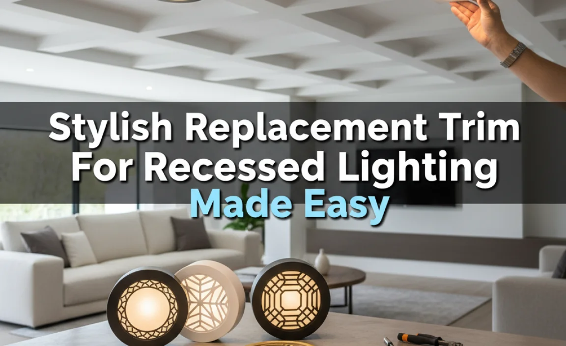 Stylish Replacement Trim For Recessed Lighting Made Easy