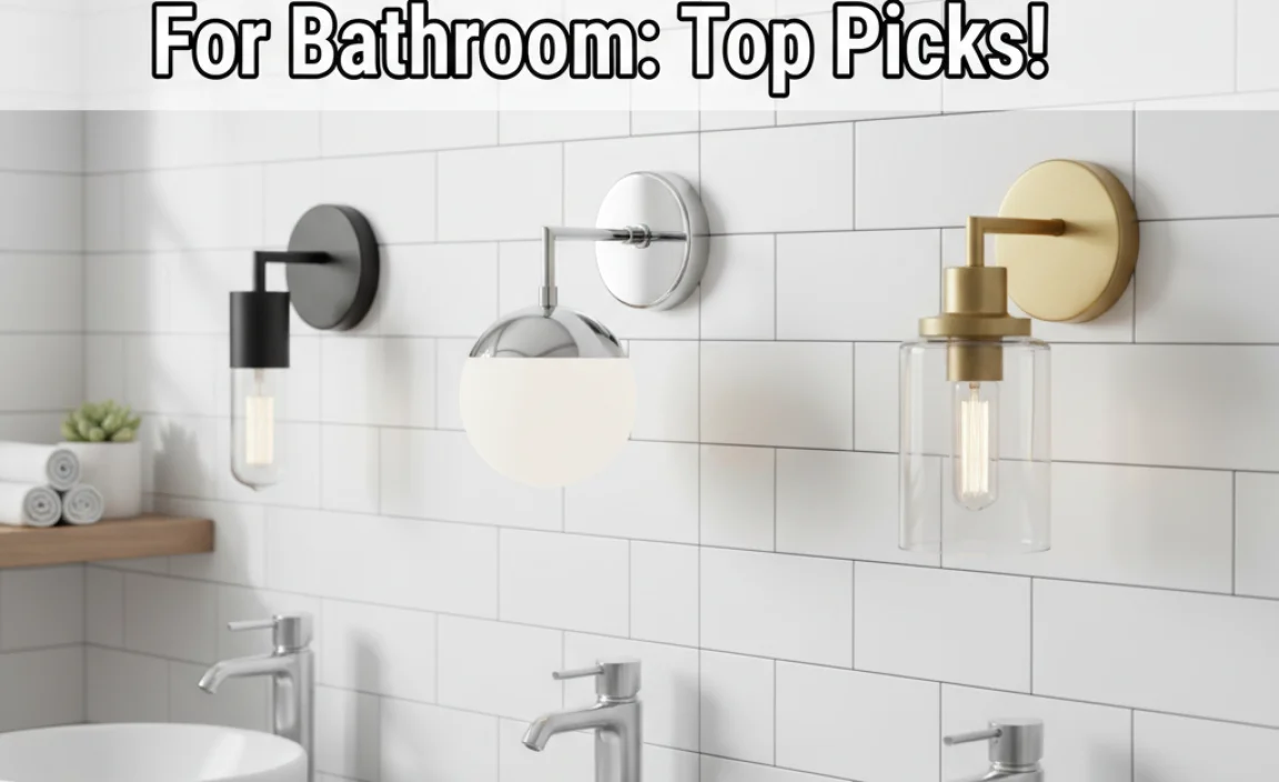 Stylish Single Light Fixture For Bathroom: Top Picks!