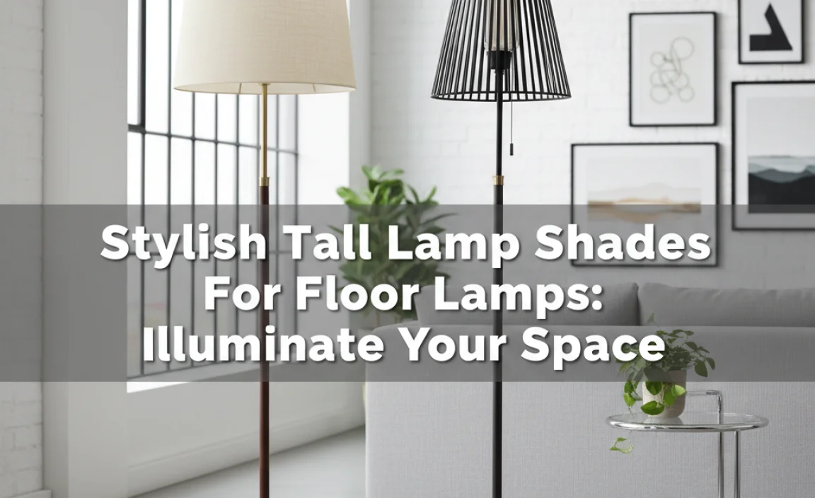 Stylish Tall Lamp Shades For Floor Lamps: Illuminate Your Space