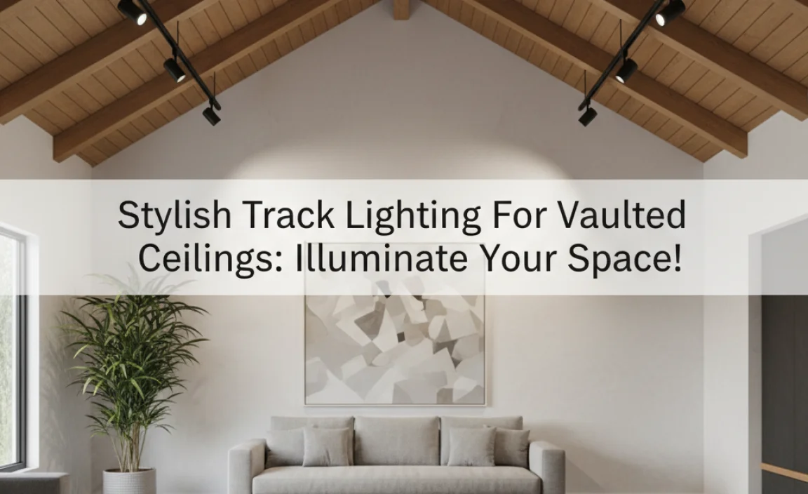 Stylish Track Lighting For Vaulted Ceilings: Illuminate Your Space!