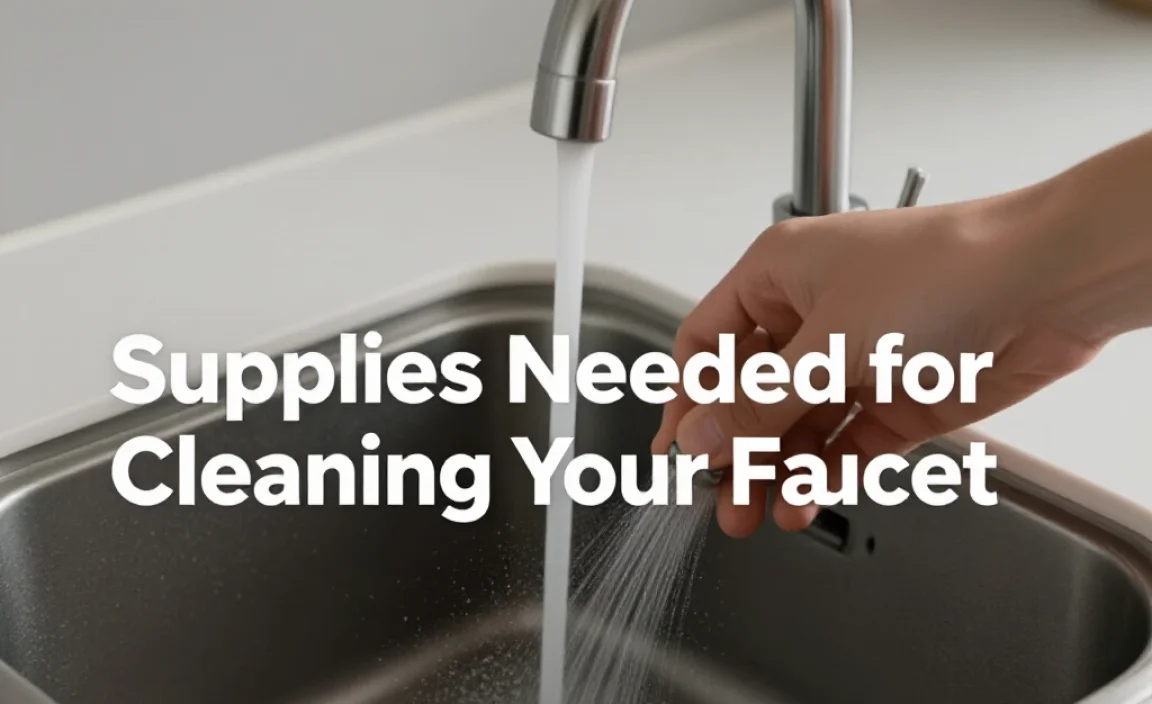 Supplies Needed for Cleaning Your Faucet