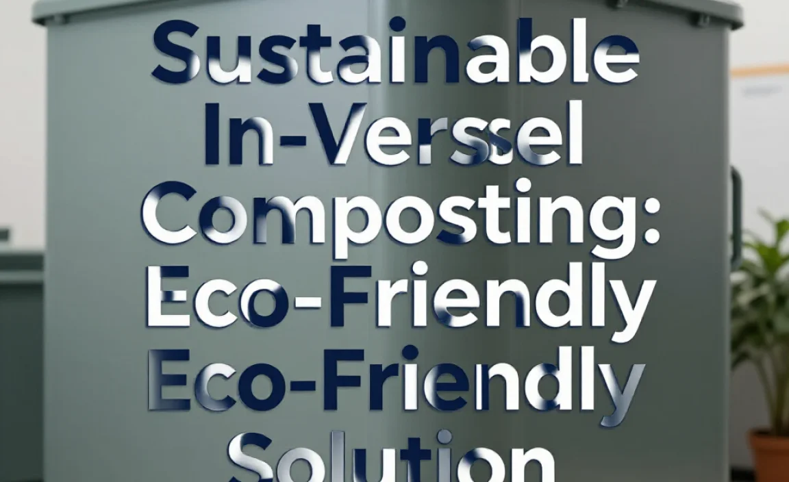 Sustainable In-Vessel Composting: Eco-Friendly Solution