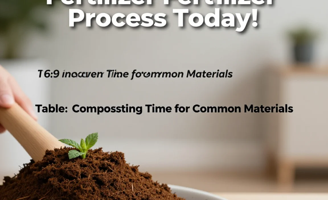 Table: Composting Time for Common Materials