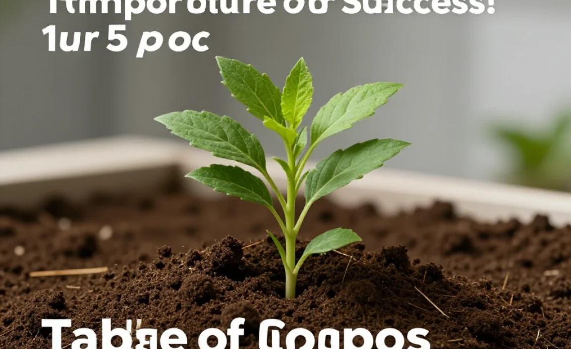 Table of Compost Temperature Ranges