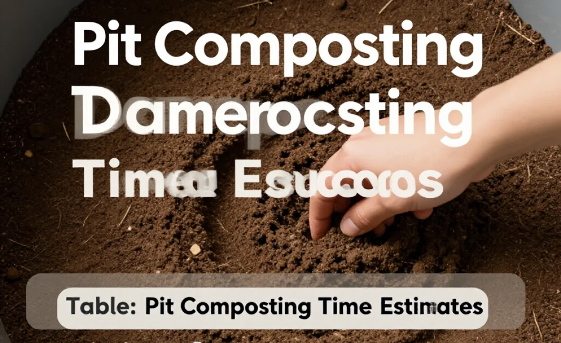 Table: Pit Composting Time Estimates