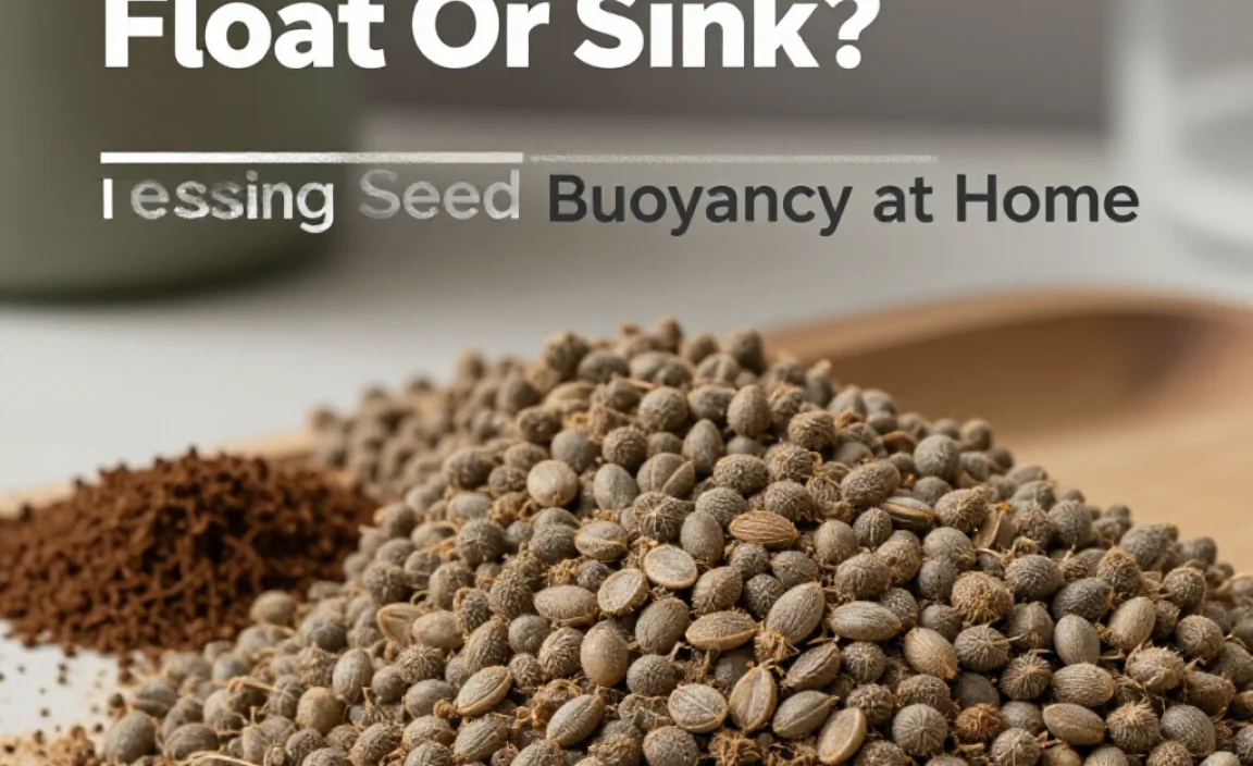 Testing Seed Buoyancy at Home