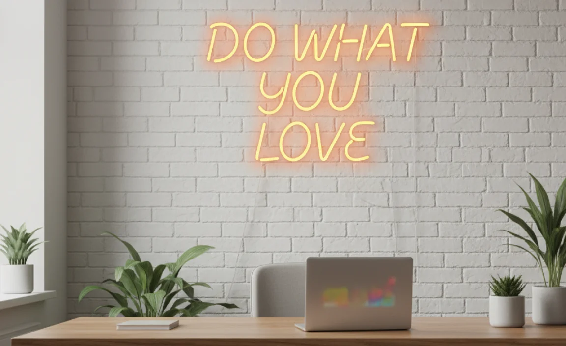 The Benefits of Having a &ldquo;Do What You Love&rdquo; Neon Sign