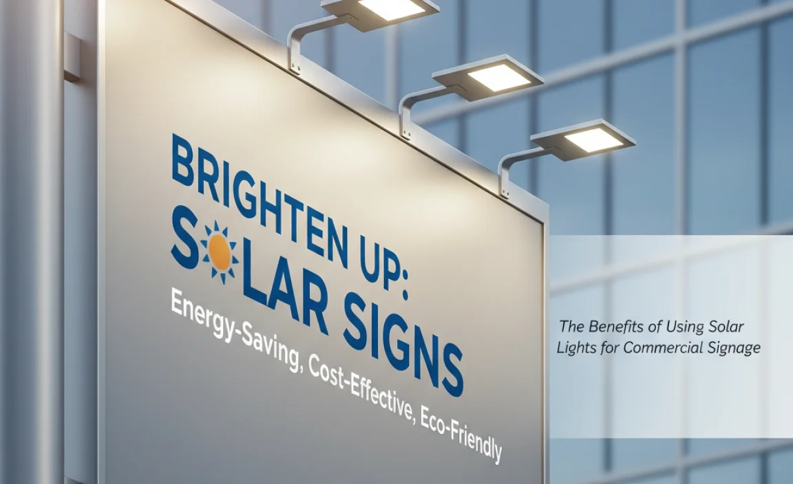 The Benefits of Using Solar Lights for Commercial Signage
