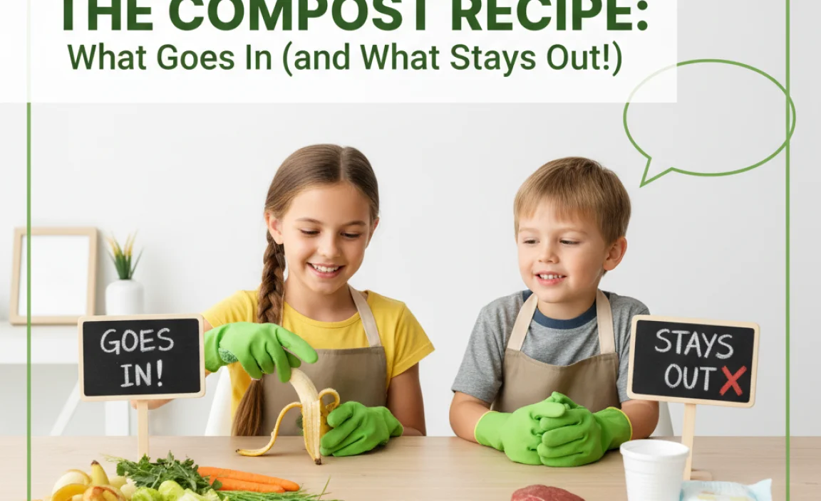 The Compost Recipe: What Goes In (and What Stays Out!)