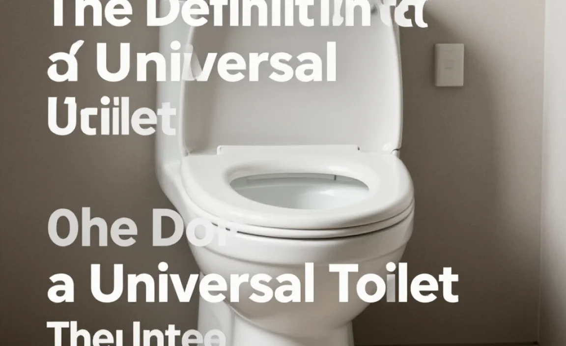 The Definition of a Universal Toilet